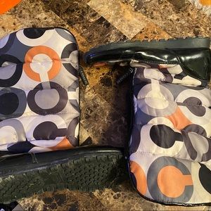 Coach rain/snow boots